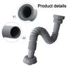 Kitchen Sink Drainage Pipe Expandable Hose for Various Accessories