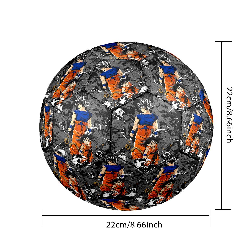 1pc Son Goku Dragon Ball Football Soccer Ball Size 5 Indoor Soccer Ball Fashion Colorful Backyard Game -Great For Sports Fans Gift HE39