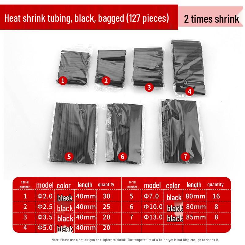 Heat Shrink Tube Insulation Sleeve for DIY Wiring and Cable Protection, Flame Retardant