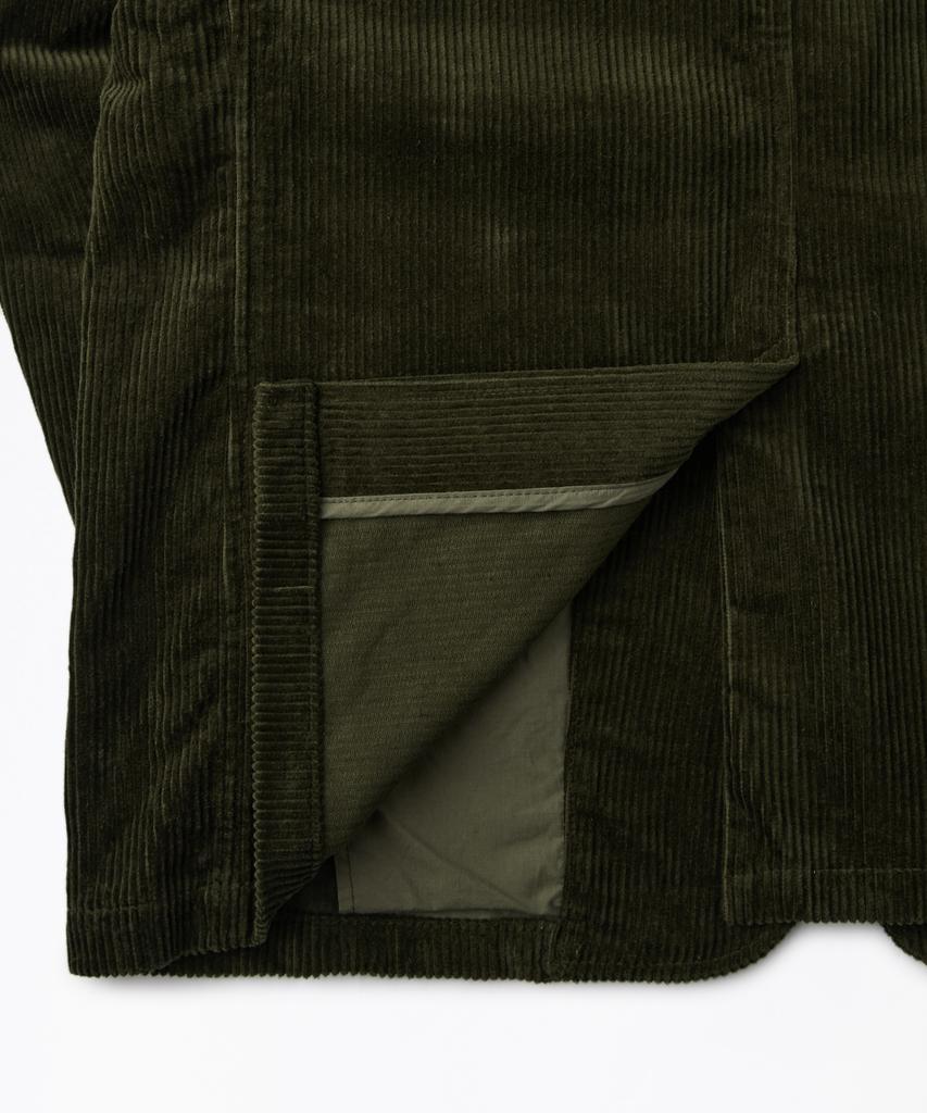 HERVORRAGEND Klassische 3-Knopf-Jacke aus hochdichtem Cord_D.Olive