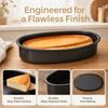 Baking Tool Oval Shape Cake Pan Black Loaf Pans Convenient Bread Pan  For Baking