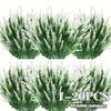 1-20PCS Artificial Lavender Flowers UV Resistant Fake Plant Bundle for Wedding Indoor Outdoor Home Kitchen Office Decor