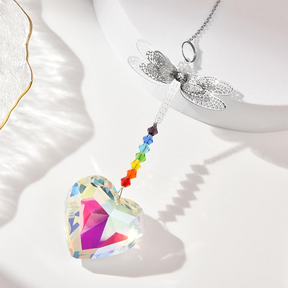 Crystal Sun Catchers Dragonfly Suncatchers Window Rainbow Maker Hanging Crystal Prisms Pendant Ornament Window Decoration