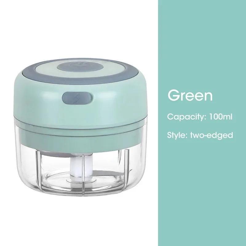 Electric Mini Food Chopper 100/250ml Rechargeable Small Food Processor for Garlic Onion Herb Veggie Ginger Fruit Puree Blender