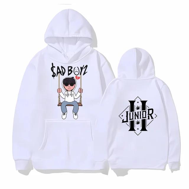 Sad Boyz Junior Hoodie Autumn Winter Men's Cotton Pullover Hoodie Warm Oversize Loose Long Male High Street Harajuku Hoodies2024