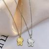 Personalized Cute Cat Necklace: Creative Titanium Steel, Fresh and Simple Clavicle Chain for Women, Versatile College Style