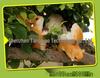 Cute Squirrel Tree Branch & Flower Pot Pendant for Garden and Balcony Decor