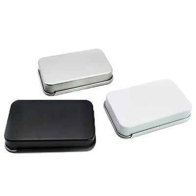 Small Metal Tin With Sliding Lid Sweets Lip Balm Beard Wax Cream Pills 8X5X1.5Cm