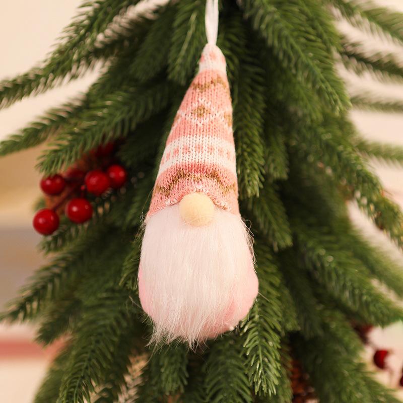 Christmas Knit Faceless Old Man Tree Ornaments - Small Hanging Pendants