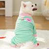 Colorful Warm Dog Pajamas Comfortable Winter Pet Overalls Plush Dog Jumpsuit  for Autumn Winter