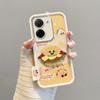 KEYSION Cartoon Cute Plush Embroidery Case for Xiaomi POCO C71 with Lanyard Soft Silicone Shockproof Phone Cover for Redmi A5 4G