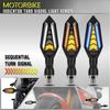 2Pcs Motorcycle Turn Signal Light Universal 12V Blinker Indicator Waterproof Moto Warning Rear Tail Lights Running Lamp Lighting
