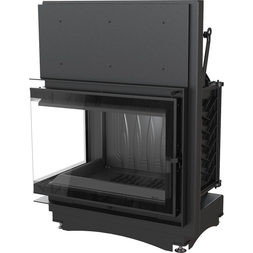 Cast iron fireplace KRATKI ZUZIA DECO left 15 kW Ø 200