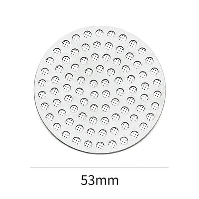 Stainless Steel Replacement Coffee Filter Mesh Puck Screen 51/53/58mm for Espresso Machines To Prevent Water Flow Blockages