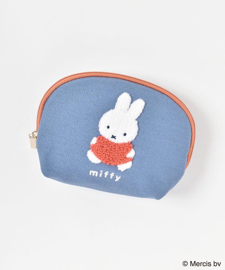 Marimo Craft MIFFY Colorful Sagara Series Tissue Pouch, Blue, Fluffy Material, for Cosmetics and Small Item Storage, Approximately W145 X H105 X