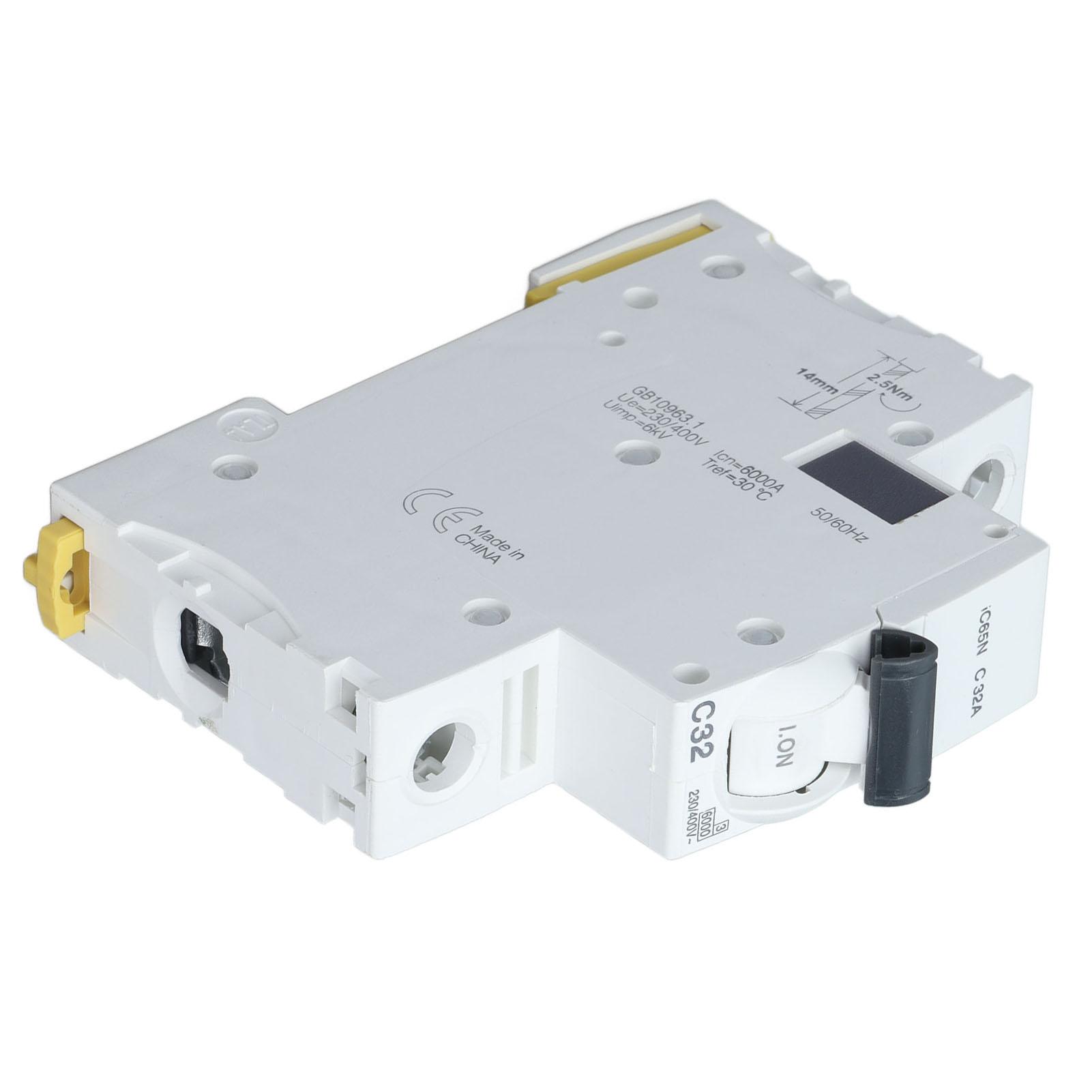 

C32 Circuit Breaker 1P Low Voltage Circuits Breakers DIN Rail Installation 32A 230V 400V