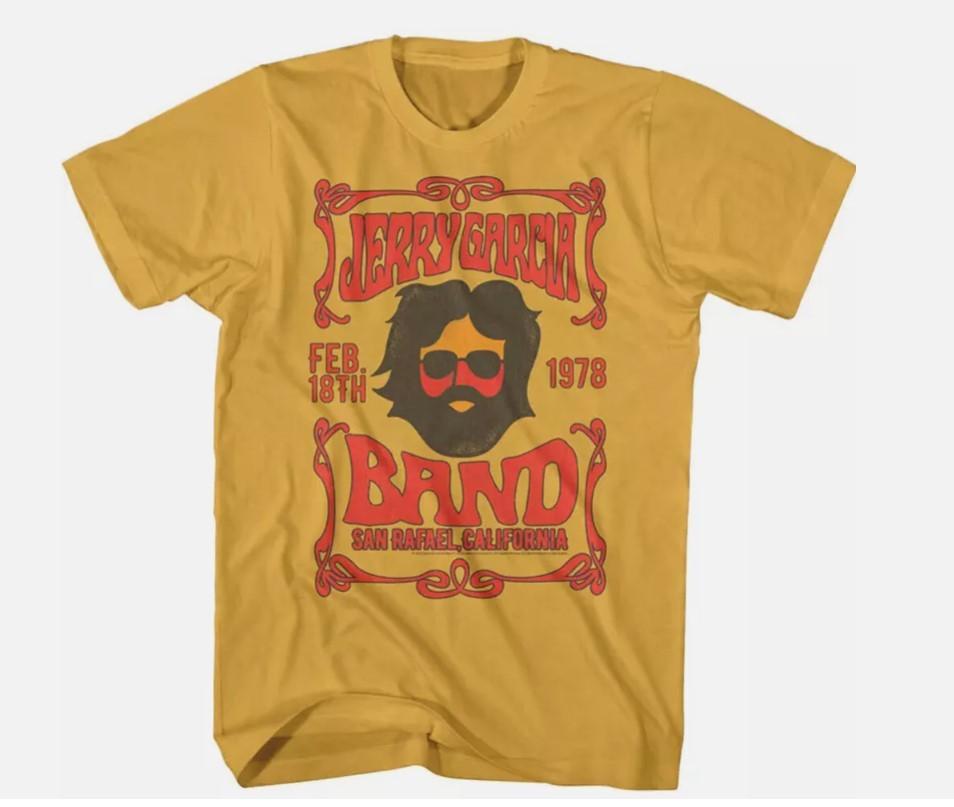 Grateful D Jerry Garcia Band 1978 Cal Mens T-Shirt Unisex T-Shirt XXXXL