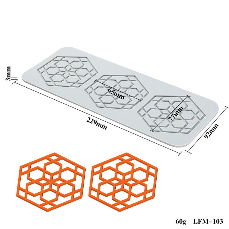 Decorative Lace Mat Sugar Craft Fondant Cake Molds Flower Leaf Shape Silicone Fondant Molds Chocolate Mold For Sugar Craft /Gum+