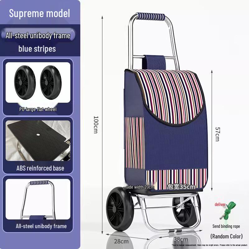 Portable Stair-Climbing Shopping Cart