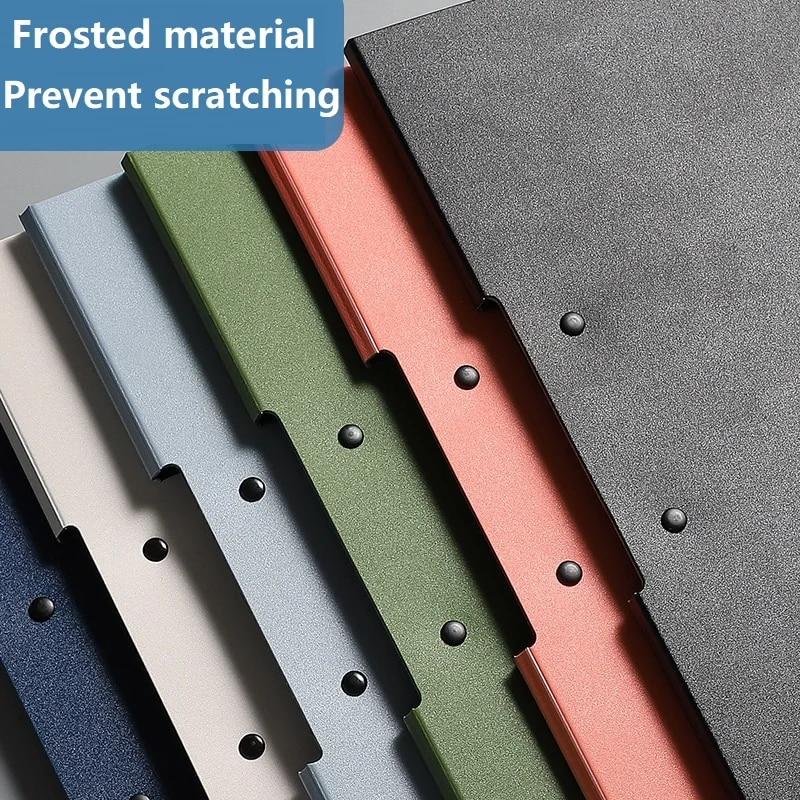 1PC A4 File Folder with Cover 3 Colors Document Organizer Clipboard Paper Holder Office Stationery for Business School