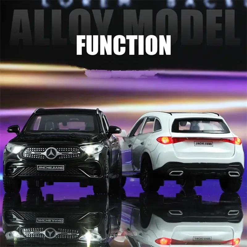 1:32 Benzs GLC 400e SUV Alloy Car Model Diecast Metal Toy Vehicle Car Model Simulation Sound and Light Collection Childrens Gift
