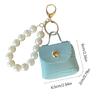 Mini Pearls Bag Keychain Leathers Material for Car Keys Coins Lipstick Earphones