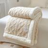 Thickened Winter Blanket Double Sided Fluff Plush Double Layer 3d Bed Sofa Warm