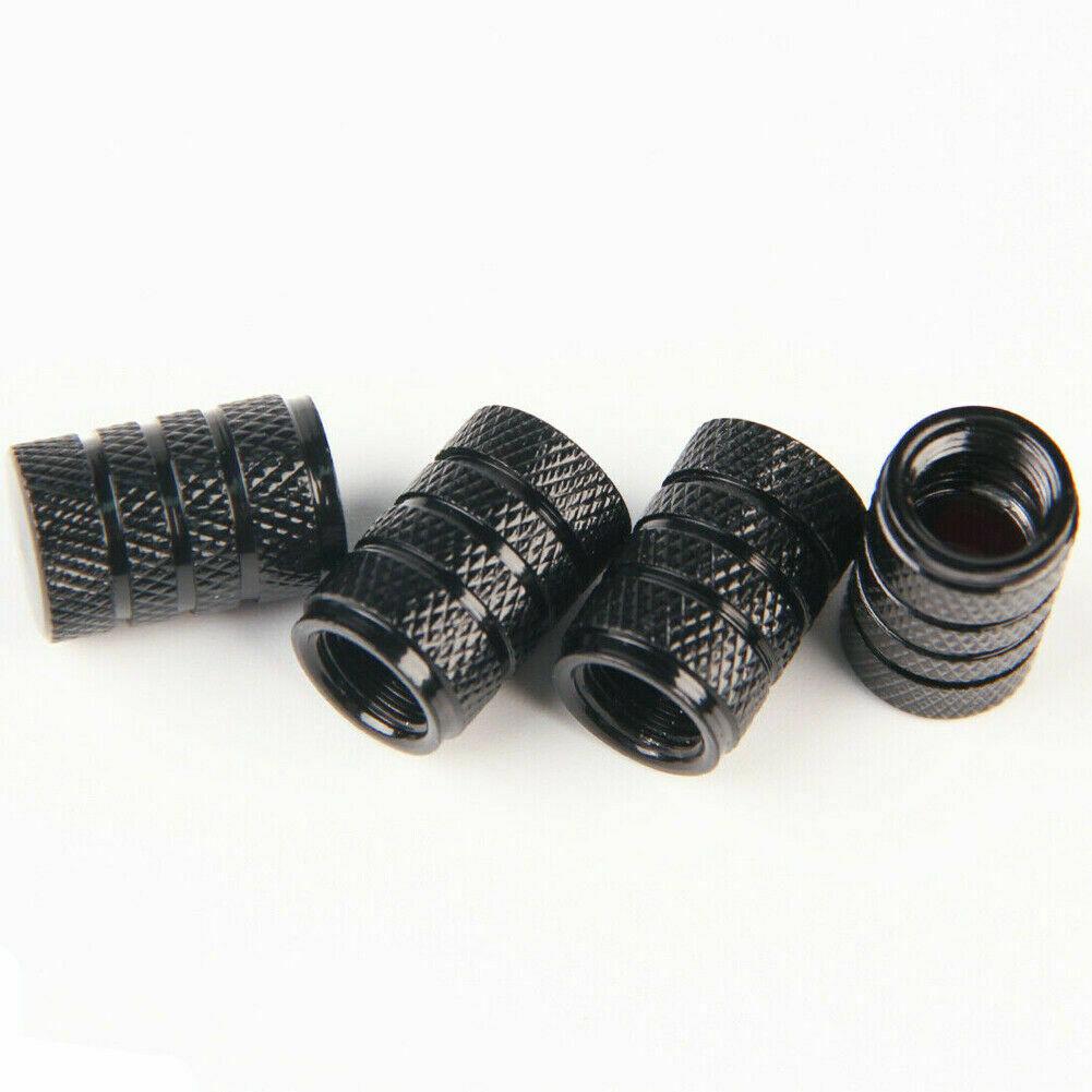 Tire Valve Caps Aluminum Black Car Bike Wheel Stem Air Valve Caps Tire Pressure Cap Dustproof Wheel Stem Air Valve Caps