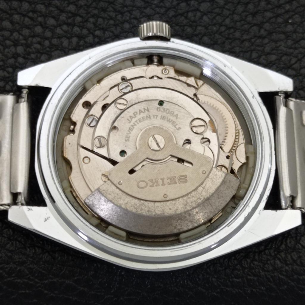 JAPAN VINTAGE REFURBISHED SEIKO 5 AUTOMATIC 6309A MENS SILVER WATCH A441181-4 Sk-a441181