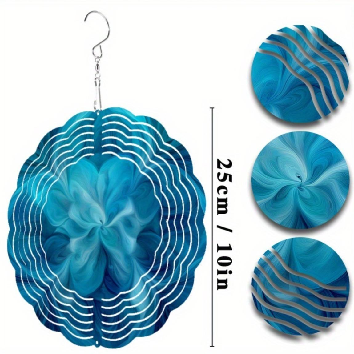 

Вращающийся на 360 градусов крючок Фэнтезийная тема Ветряной спиннер с дизайном облака 10 дюймов Художественная уличная музыка ветра для балкона сада Весенне-летний декор 01A