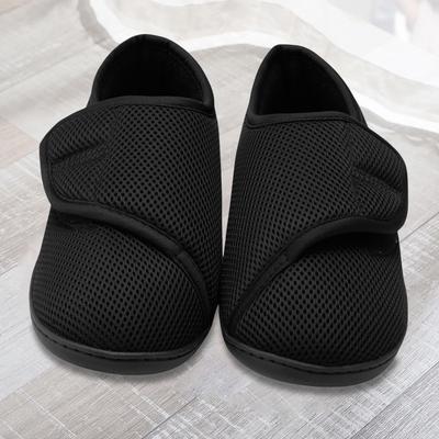 Unisex Diabetic Shoes Wide Walking Shoes with Adjustable Closure Lightweight Edema Sneakers Plush Lining for Plantar Fasciitis