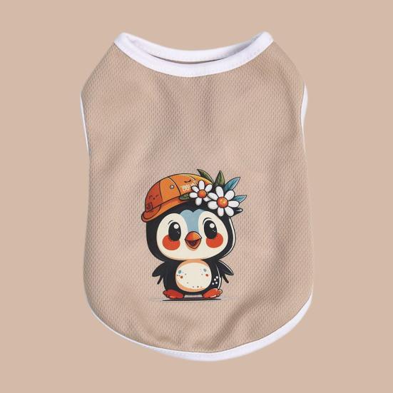 Vestă pentru animale de companie, imprimare cu desene animate, model panda, tricou pentru câini, din poliester, respirabil, haine pentru caini, în aer liber, îmbrăcăminte zilnică