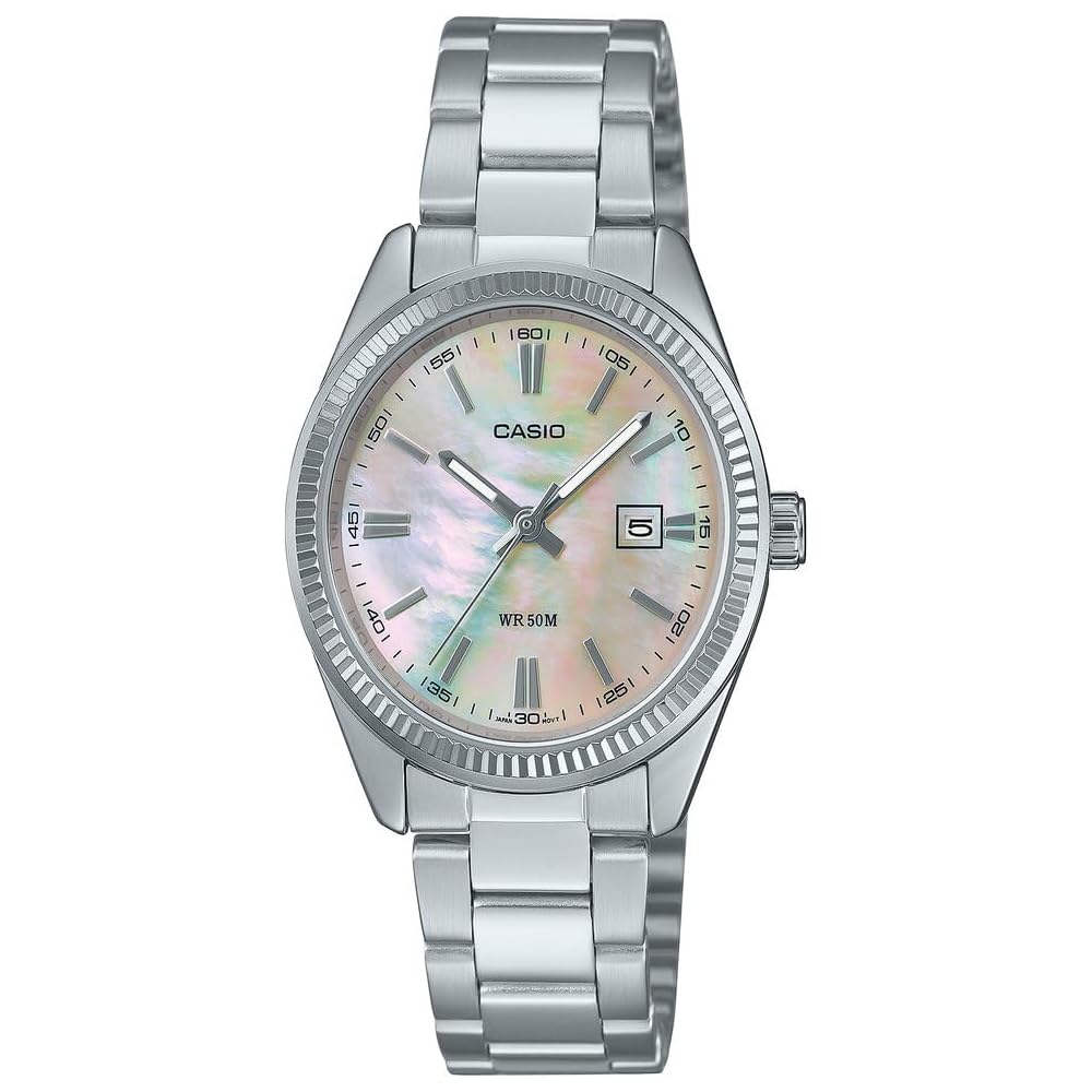 Casio LTP-1302DS-4AVDF Women s Silver Watch with Stainless Steel Band and Quartz Movement