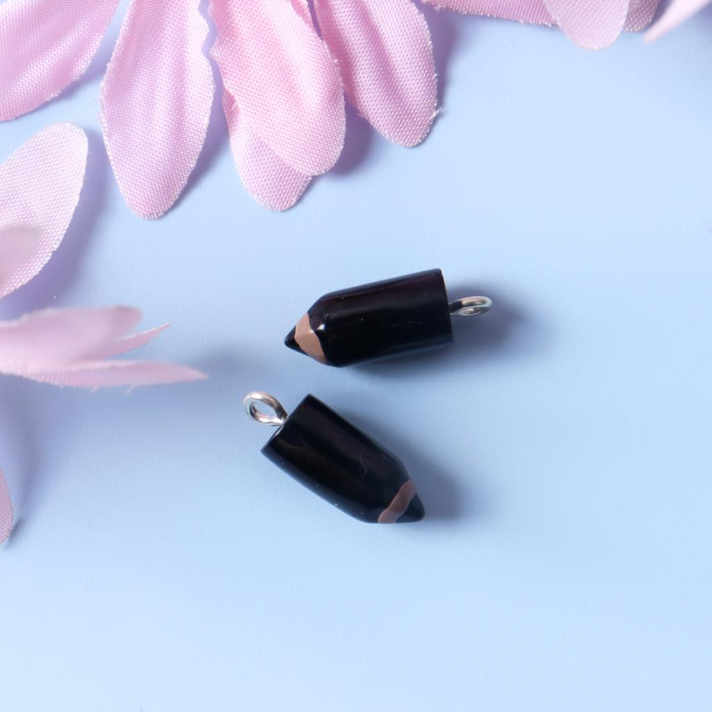 20Pcs Colorful Pencil Charms Resin Pencil Shape Charms Pendants Diy Keychain Earrings For Jewelry Making Accessories