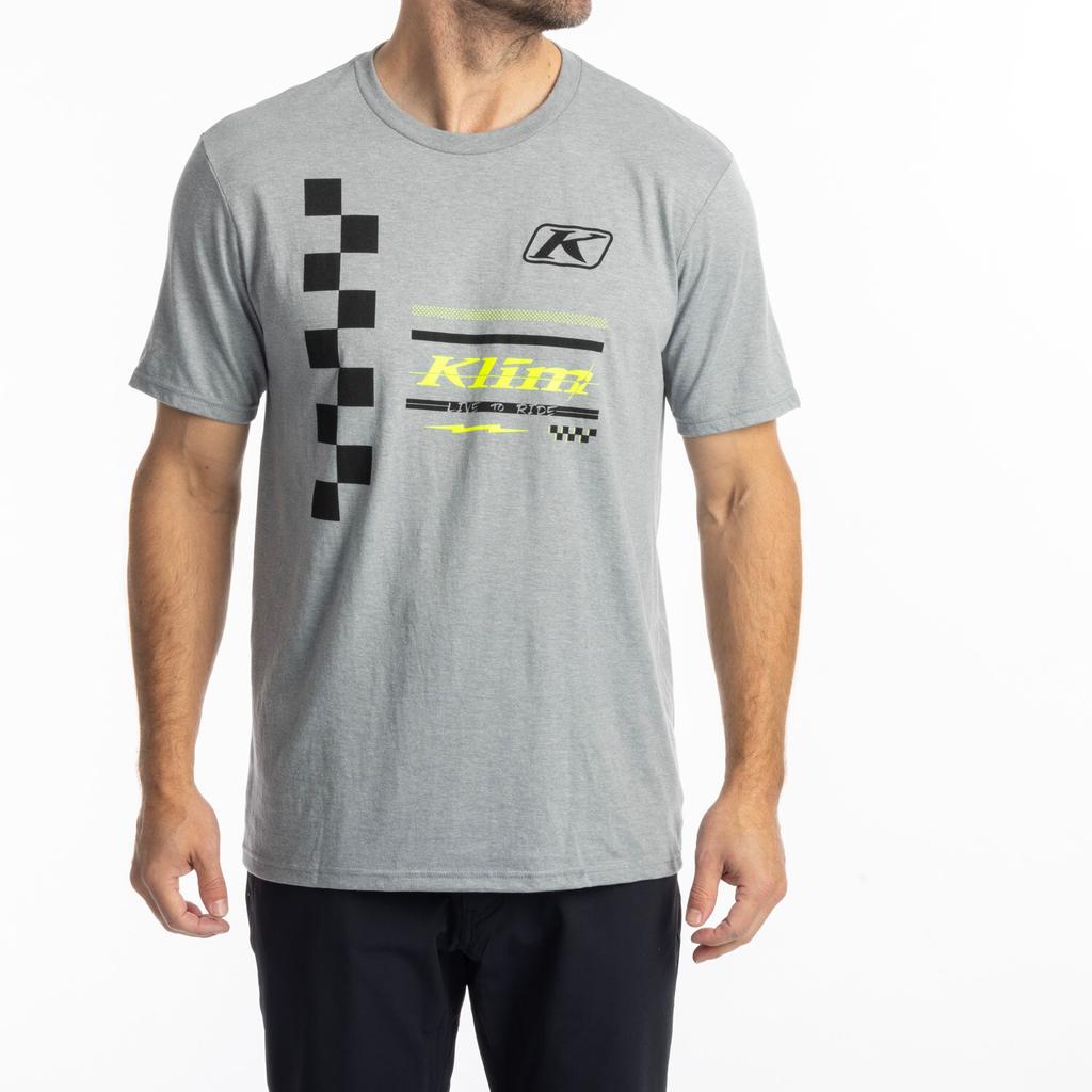 Checkered Flag TriBlend Tee Klim Casual Gear Unisexs Lifestyle HighEnd Luxury Unisex Style Both Of Unisex And Unisex