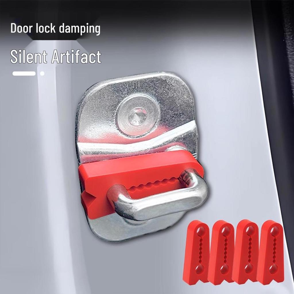 Car Door Lock Silicone Shock Absorbing Buffer and Anti-Collision Protective Cover