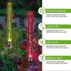 1Pc Solar Bubble Bar Garden Light Outdoor Color Changing Solar Landscape Path Light For Terrace Lawn And Courtyard Decor