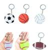 Small Volleyball Keychains Sporty Decorative Pendants Key Ornament Acrylic Texture for Backpacks Gym Bags and Purses