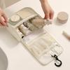 Waterproof Hanging Travel Wash Bag Portable Handheld Cosmetic Organizer With Hook Large Capacity Makeup Skincare Storage Pouch