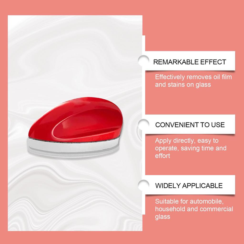 120ml Homonth Car Glass Glossy Powerful Car Windshield Cleaner Oil Film Remover Car Window Glass Cleaner Removes Dirt Car Cleaning Brush