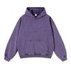 Sudadera con capucha de peso pesado de alta costura lavada vintage oscura holgada extragrande unisex