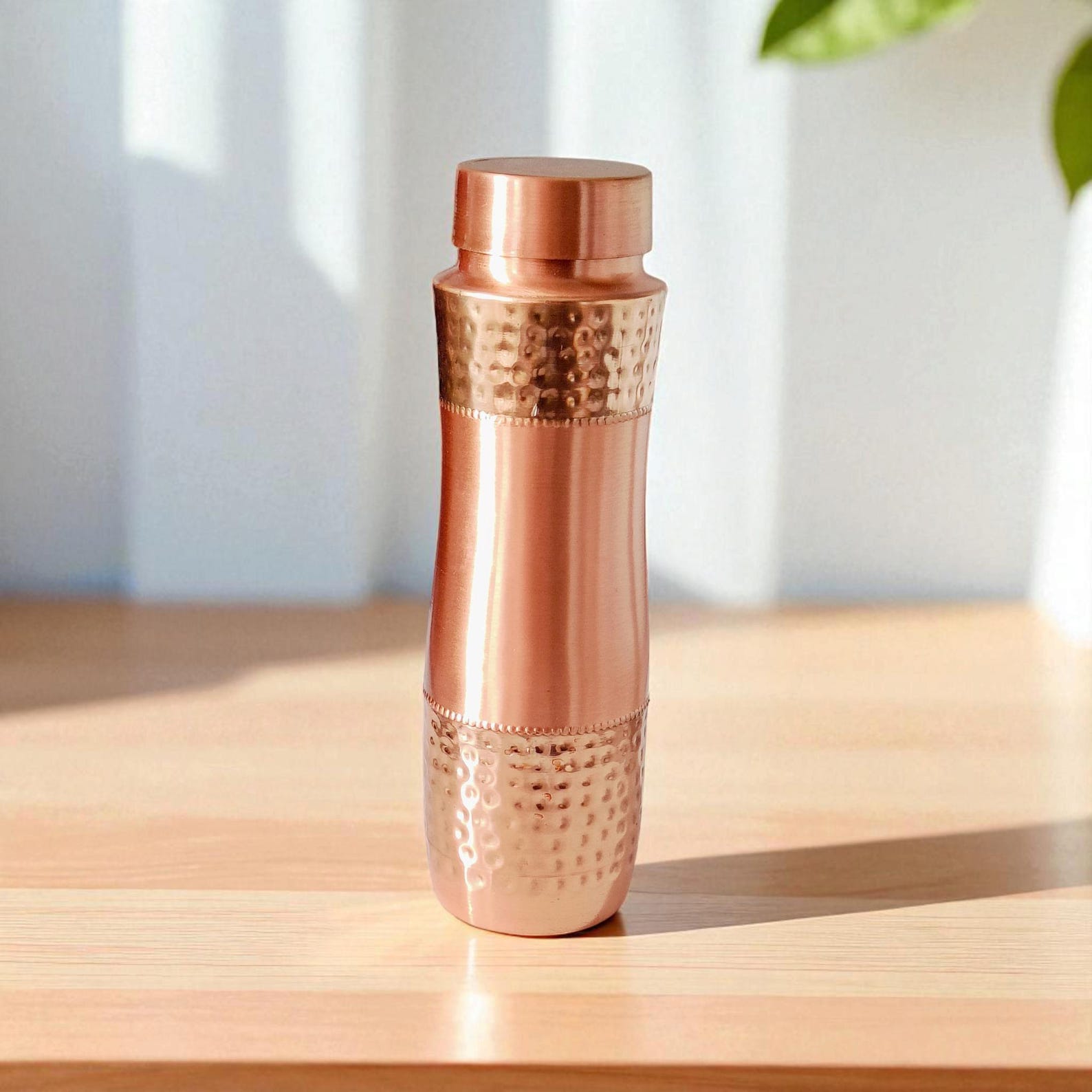 Pure Copper Bottle for Drinking Water – Stylish Ayurvedic Bottle