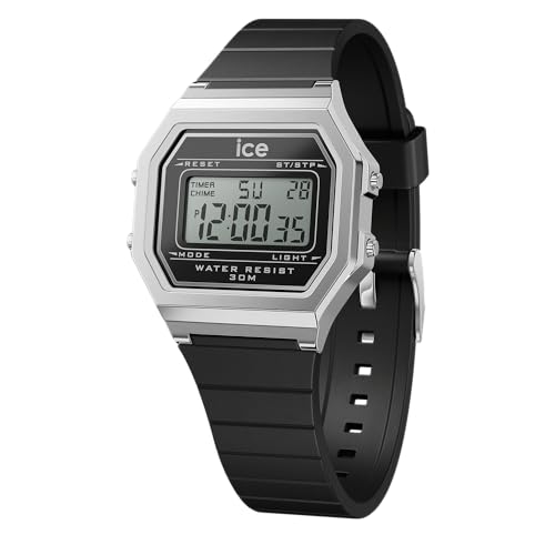 

Авторизованный дилер [Ice watch] Цифровые наручные часы Ice Watch для женщин 022063 ICE digit retro Black Silver Small
