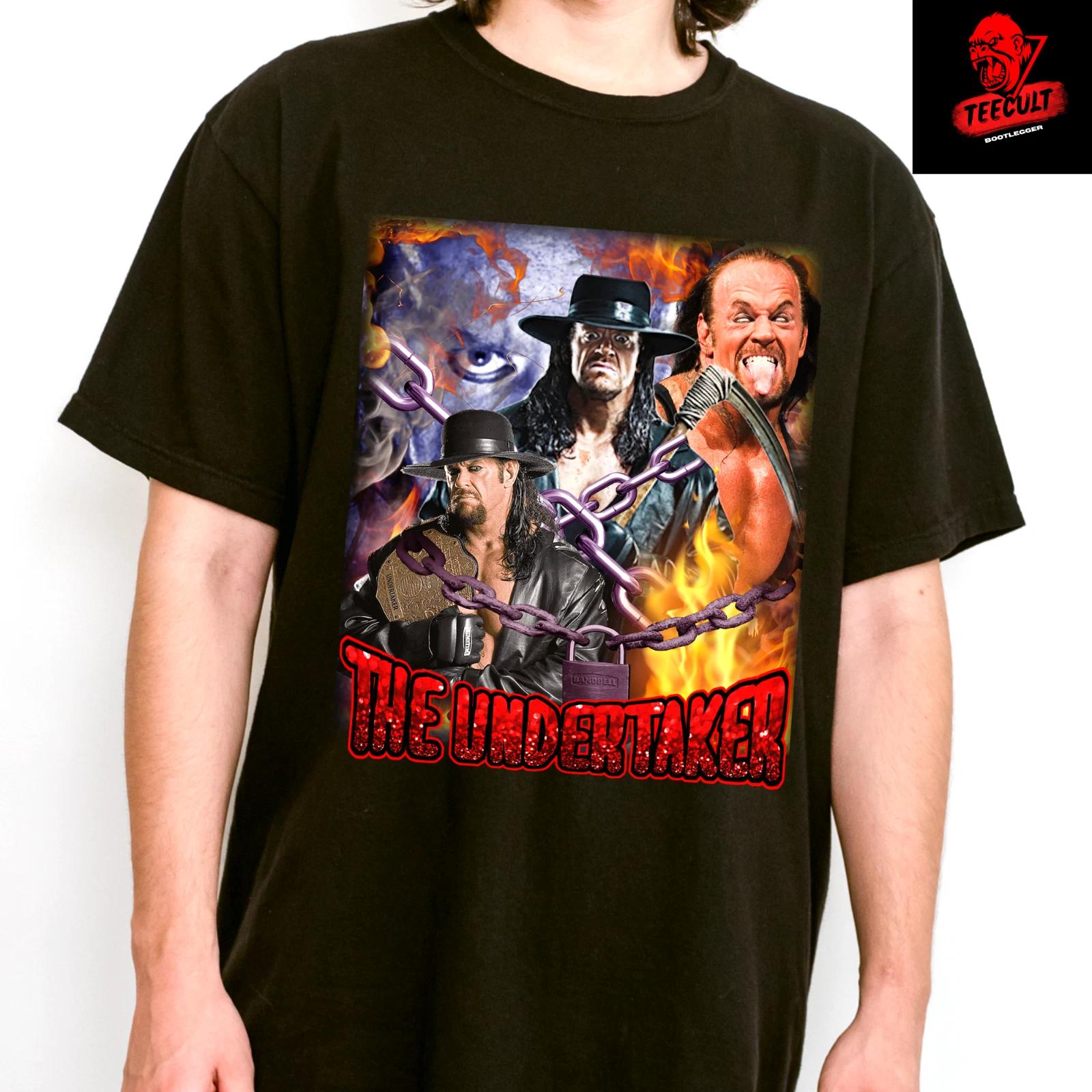 Men s and Women s T-shirts WWE Wrestling SUPERSTARS THE UNDERTAKER Cotton Quality Print XXXL