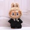 38cm Labubu Plush Doll Casual Outfit Set with Hat (Clothes Only)