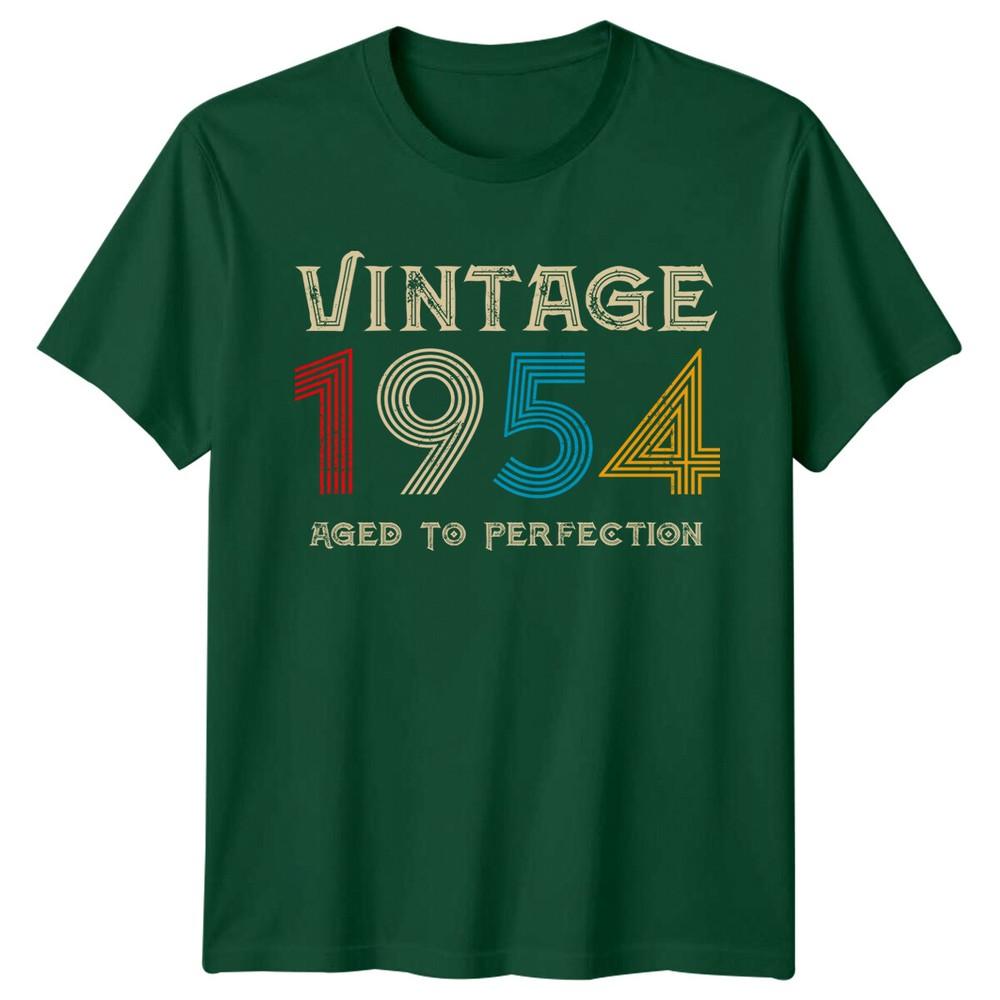 Vintage 1954 Aged To Perfection Unisexs TShirt 72nd Birthday Gift S