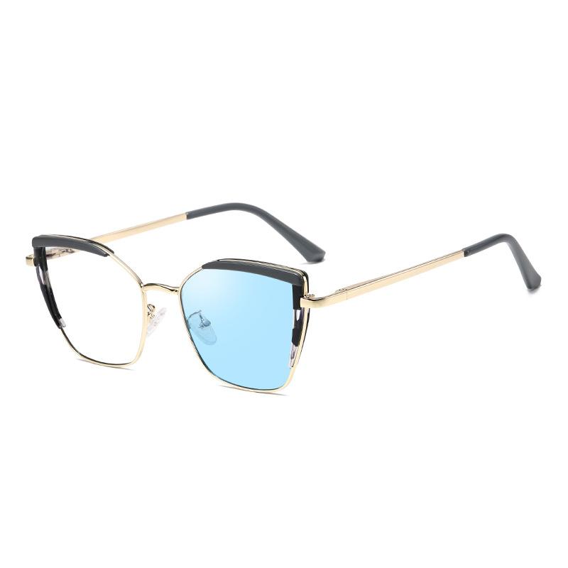 Cat'S Eye Color-Changing Optical Frame Female Anti-Blue Light Glasses Frame Female