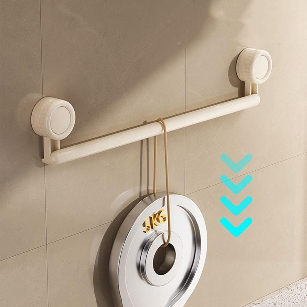 Adjustable Suction Cup Kitchen Hook 10 Hooks Shovel Storage Rack  for Home
