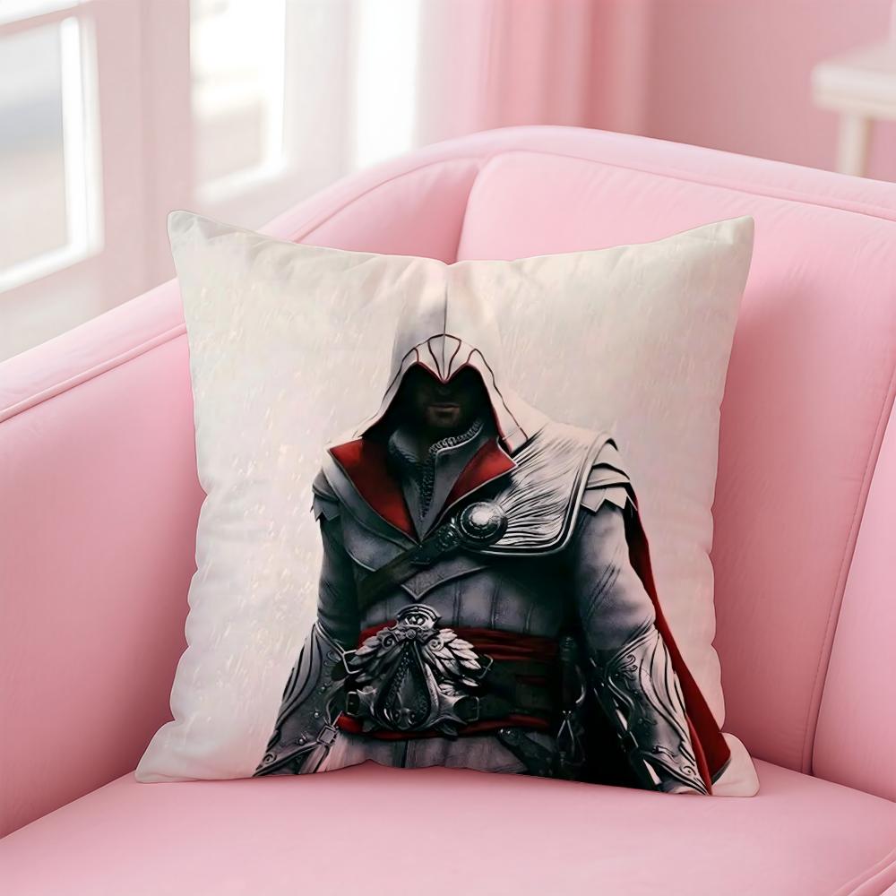 Game A-Assassins CreedS Cushion Cover Home & Car Multi-Scene Pillow Cover - Reversible, Soft & Durable for Daily Use