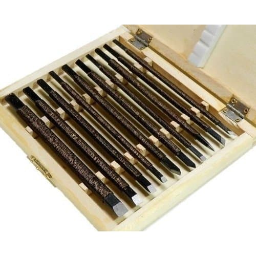 The Takumi! 10-Piece Set of Stone Carving Knives, Seal Carving Knives, Iron Brushes, and Seal Knives for Seal Making